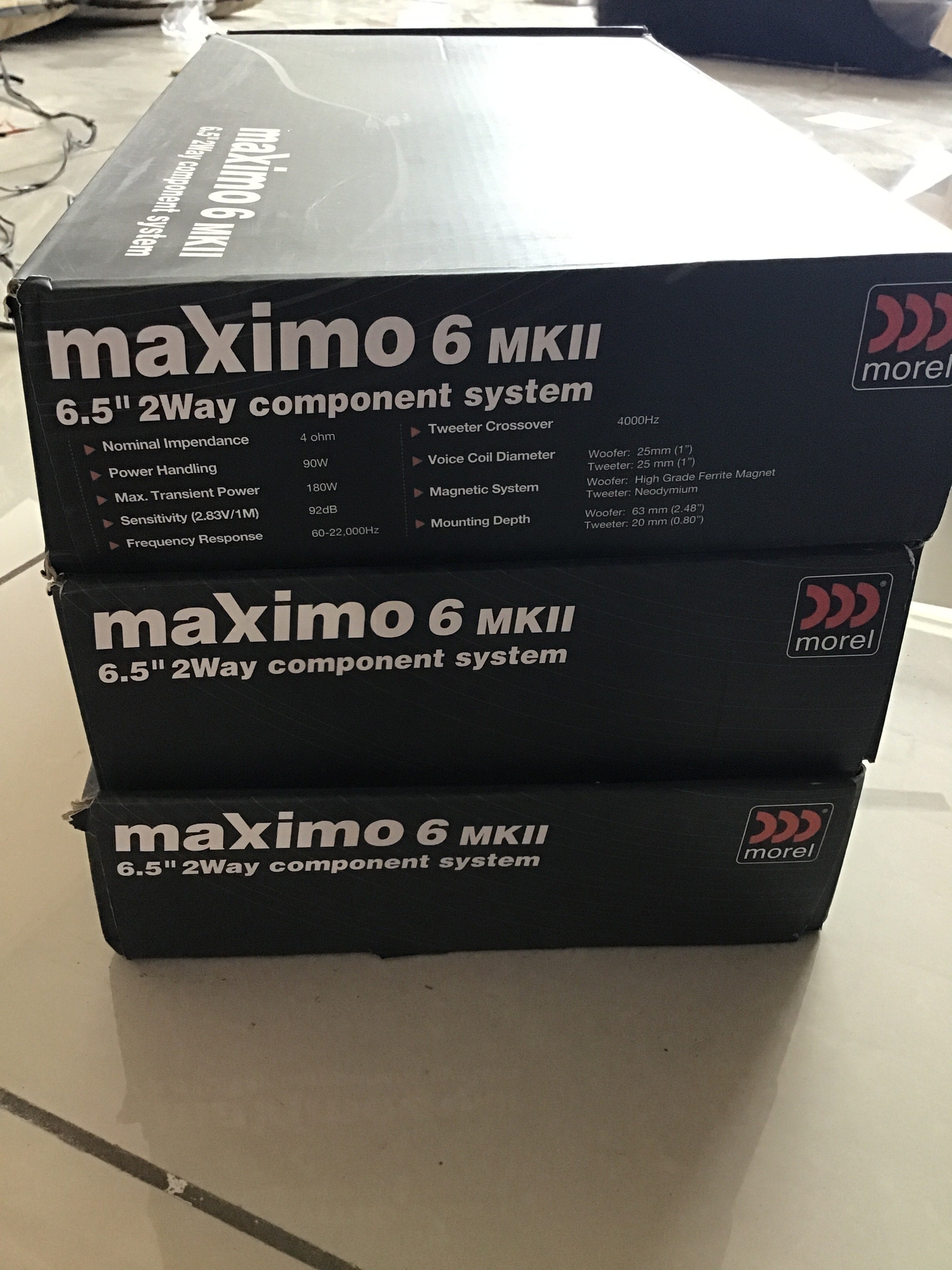 Morel Maximo 6.5”2 Way Component Speakers