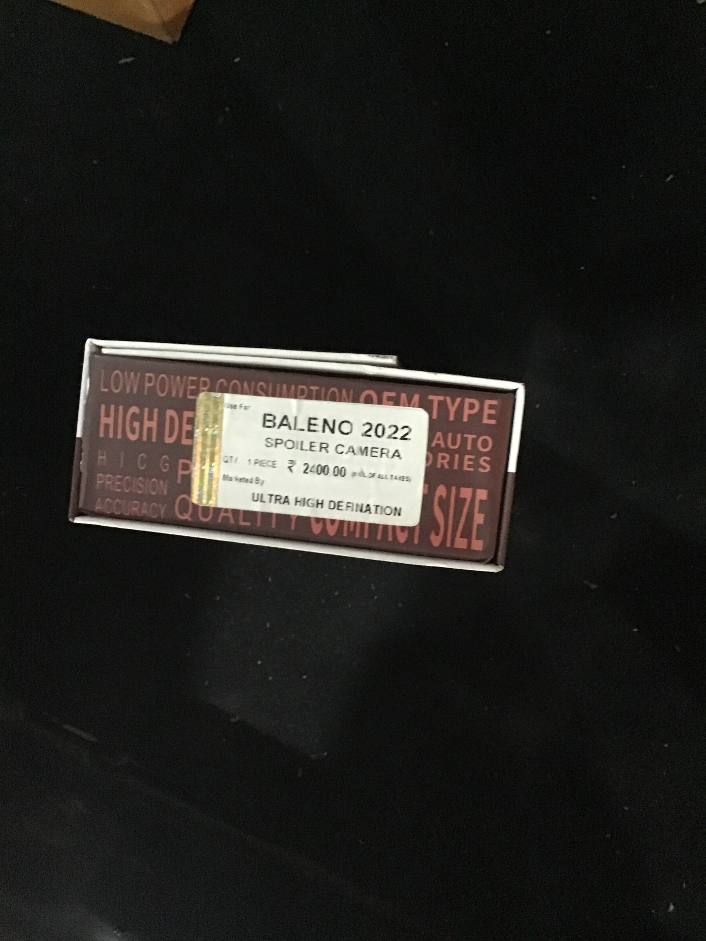 Spoiler Camera for Maruti Suzuki Baleno 2022 HD