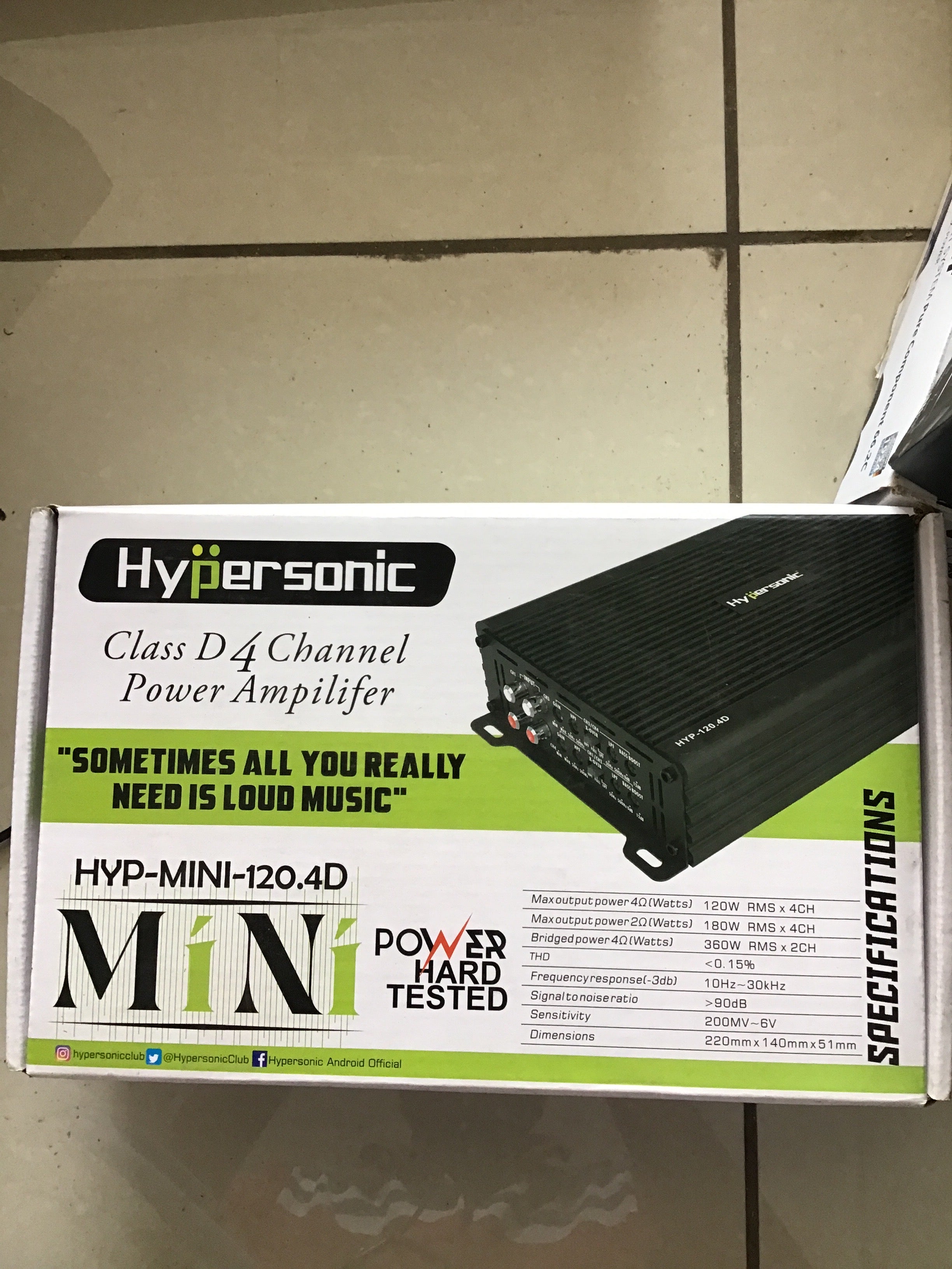 Hypersonic 4channel mini-120.4D AMPLIFIER