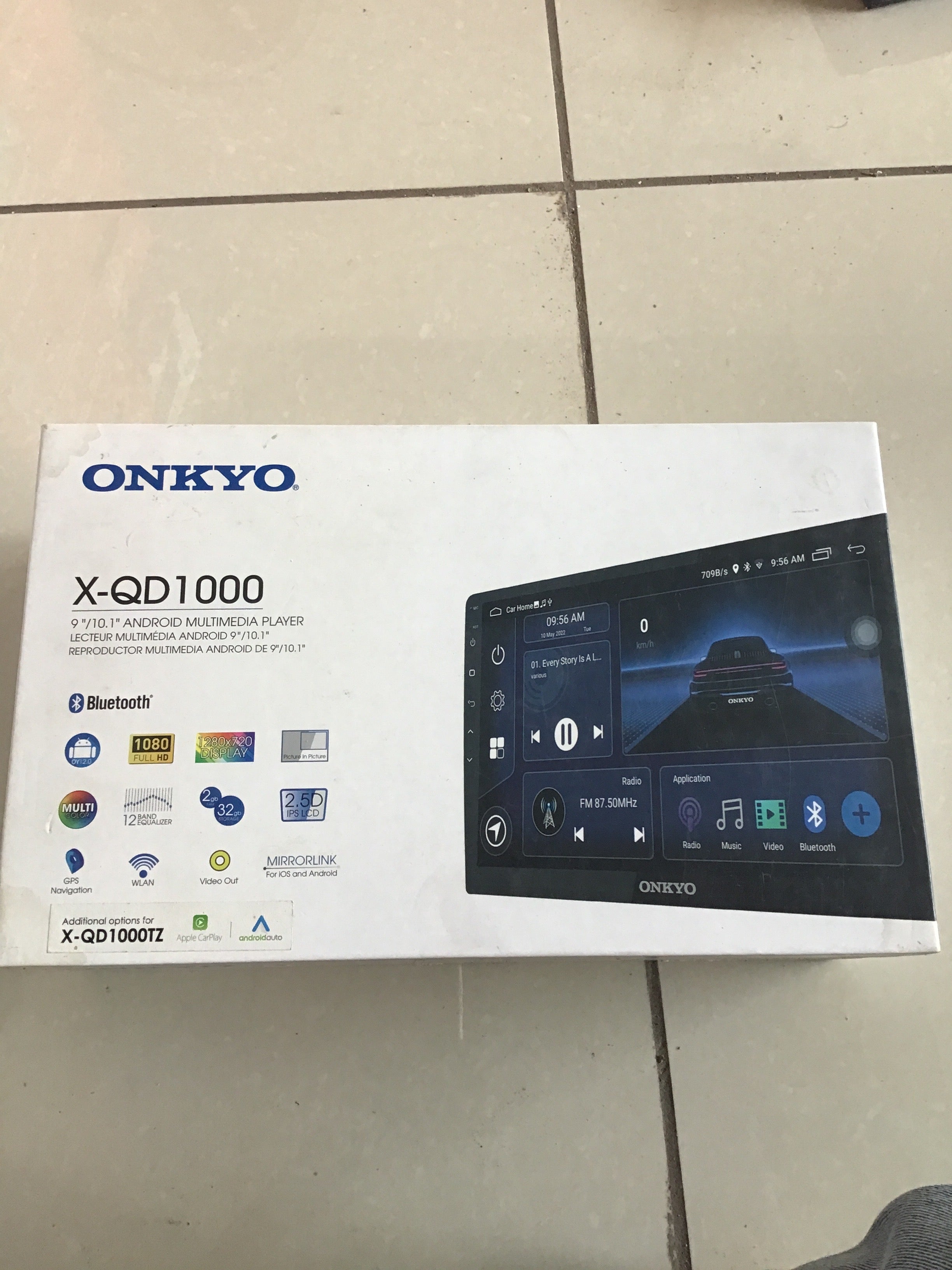 ONKYO X-QD1000 9” Android Player