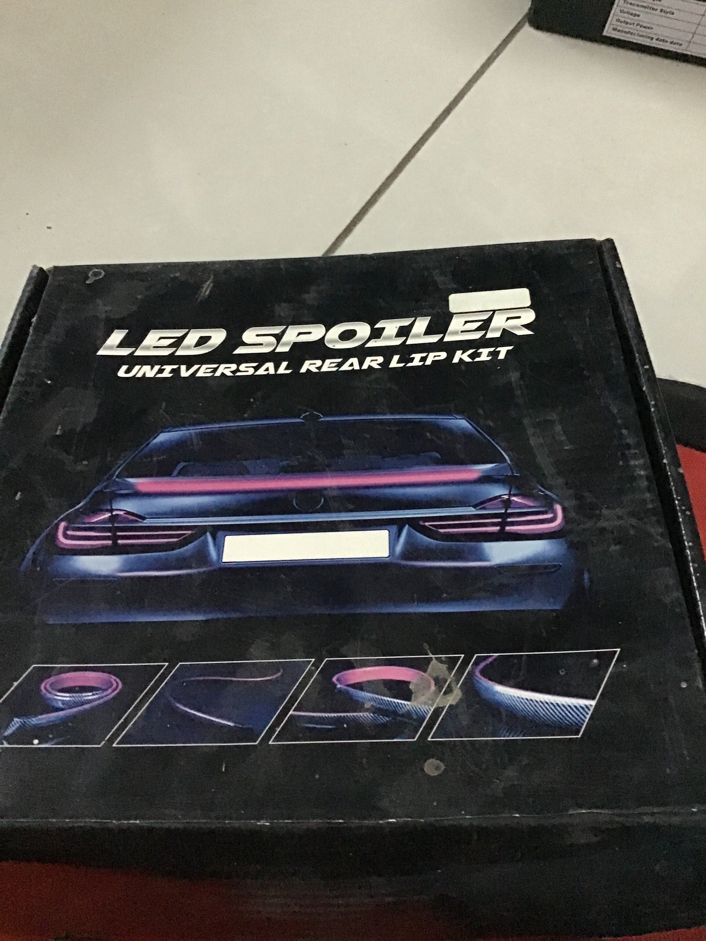 LED SPOILER UNIVERSAL REAR LIP KIT