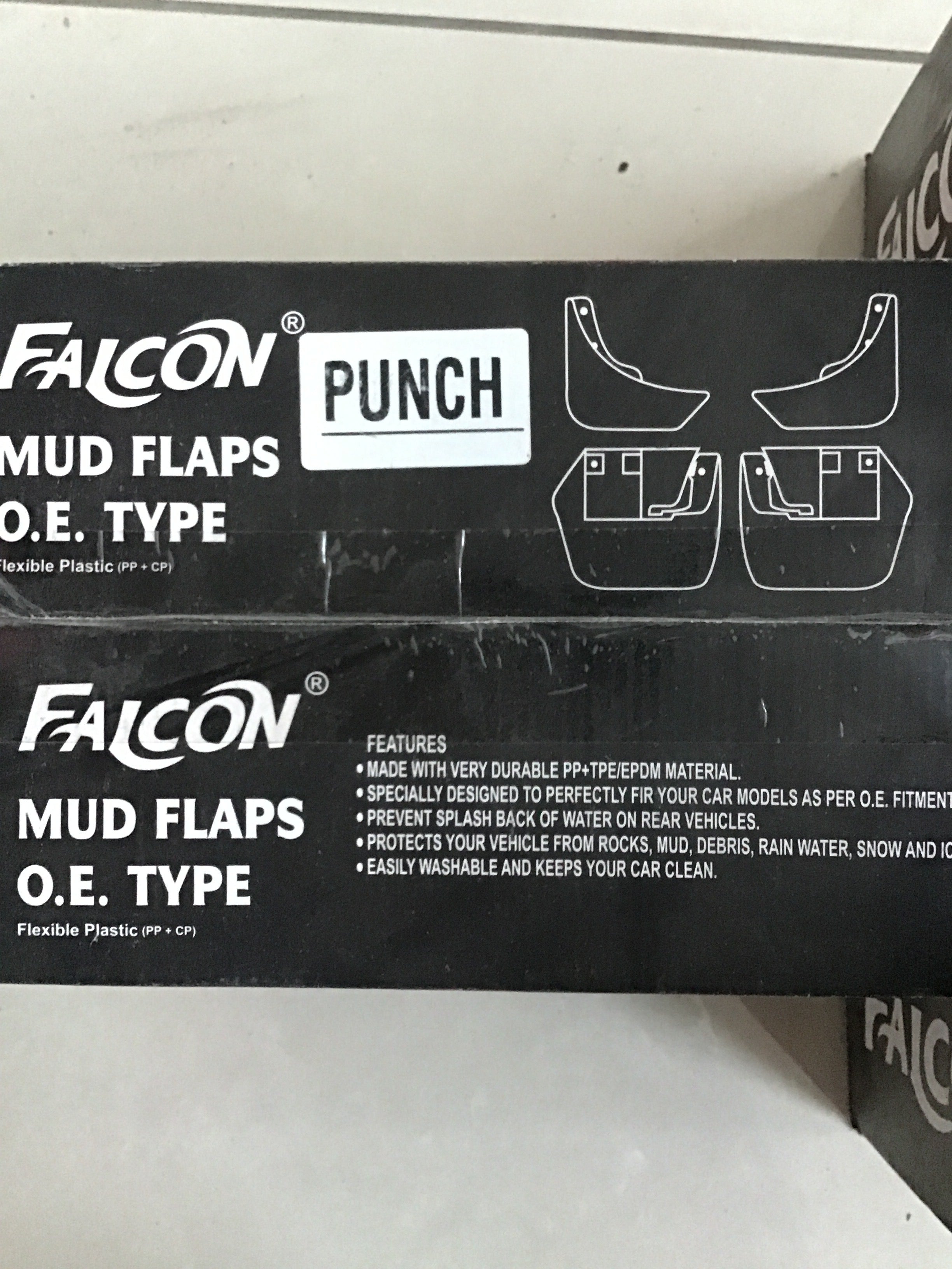 FALCON O.E. Type CAR MUD FLAP FOR TATA PUNCH 2021 ONWARDS