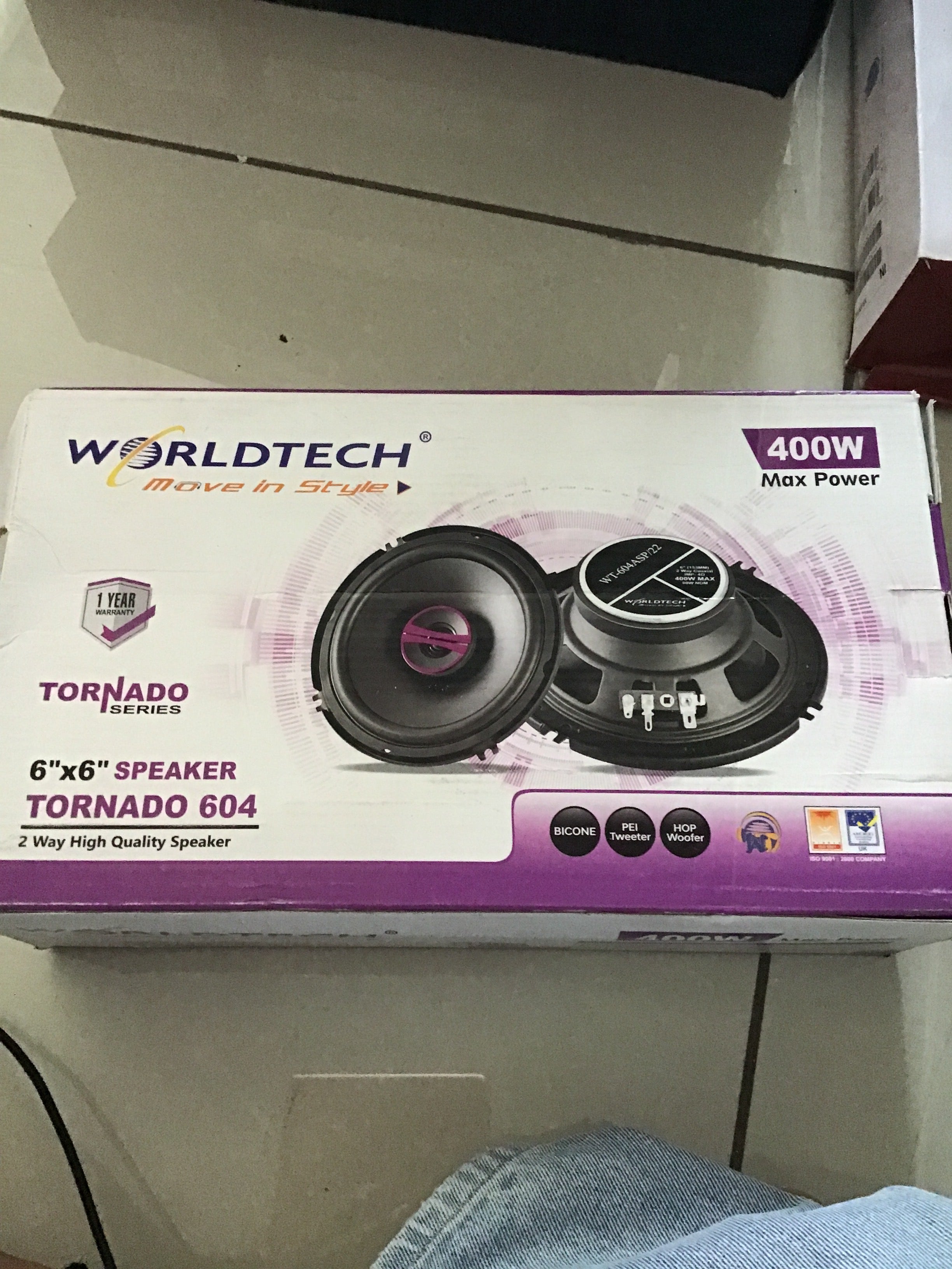 WORLDTECH 6X6 Tornado 604 COAXIAL SPEAKER