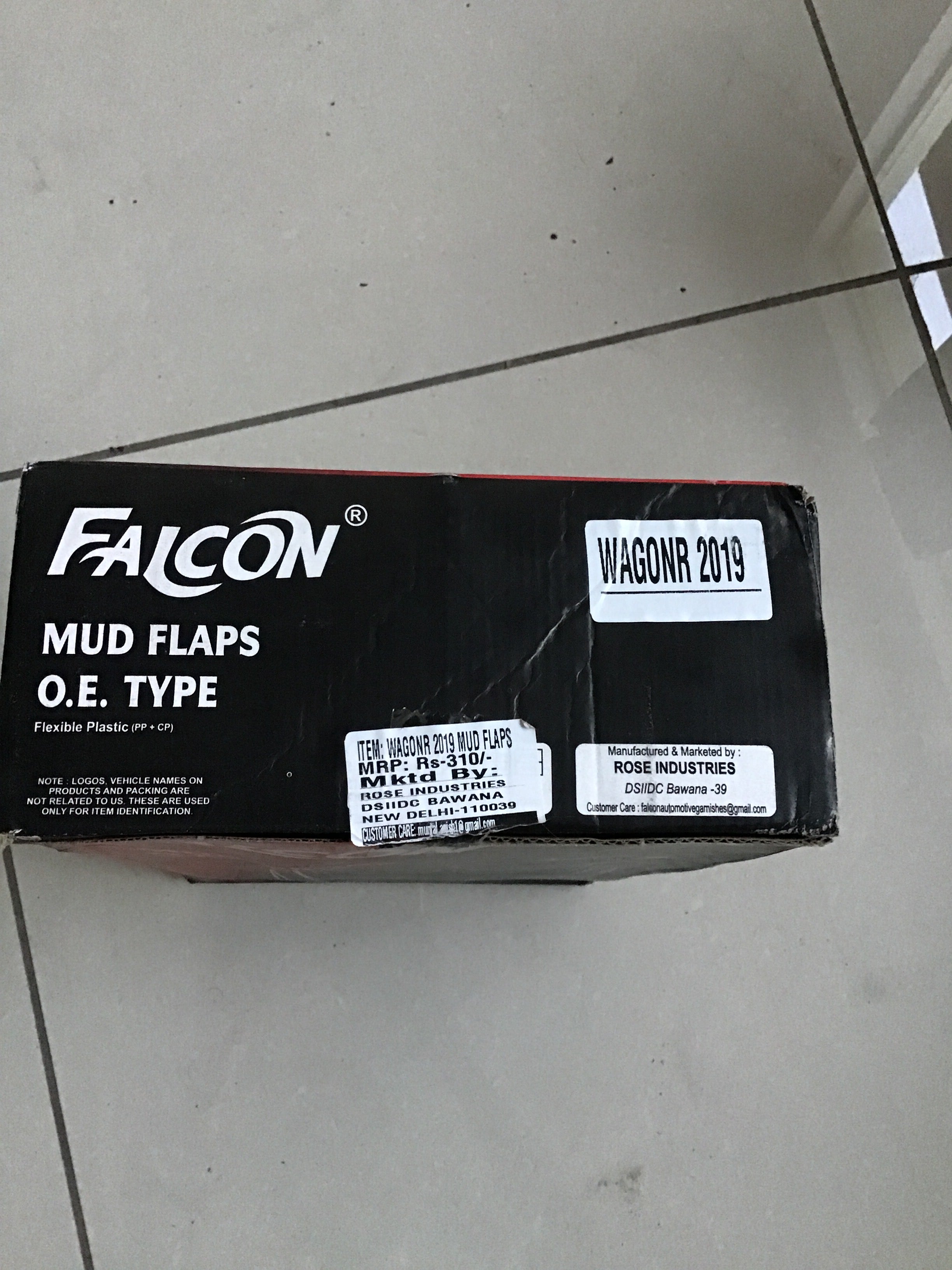 FALCON O.E. Type CAR MUD FLAP FOR MARUTI SUZUKI WAGONR 2019 ONWARDS