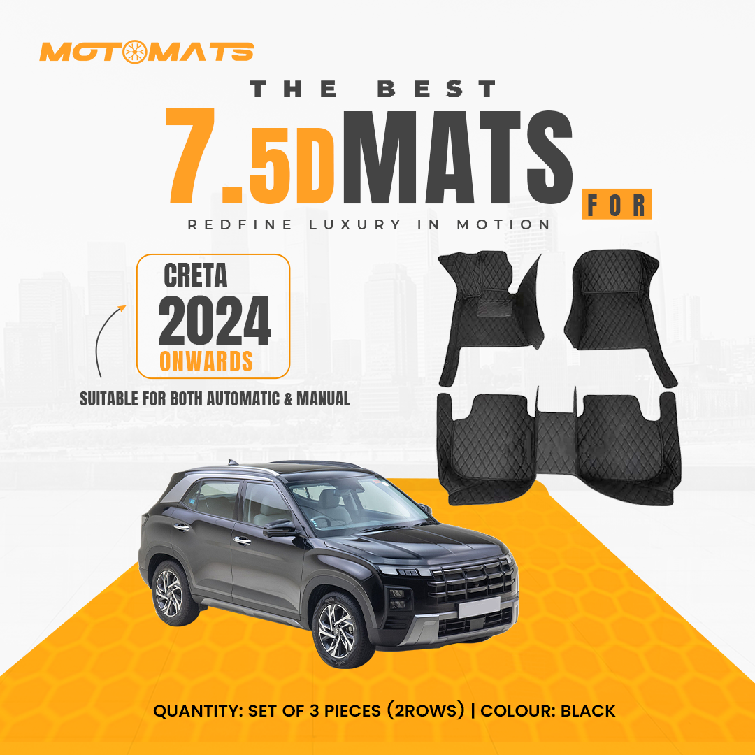 MOTOMATS 7D MAT Hyundai Creta 2020 (Black)