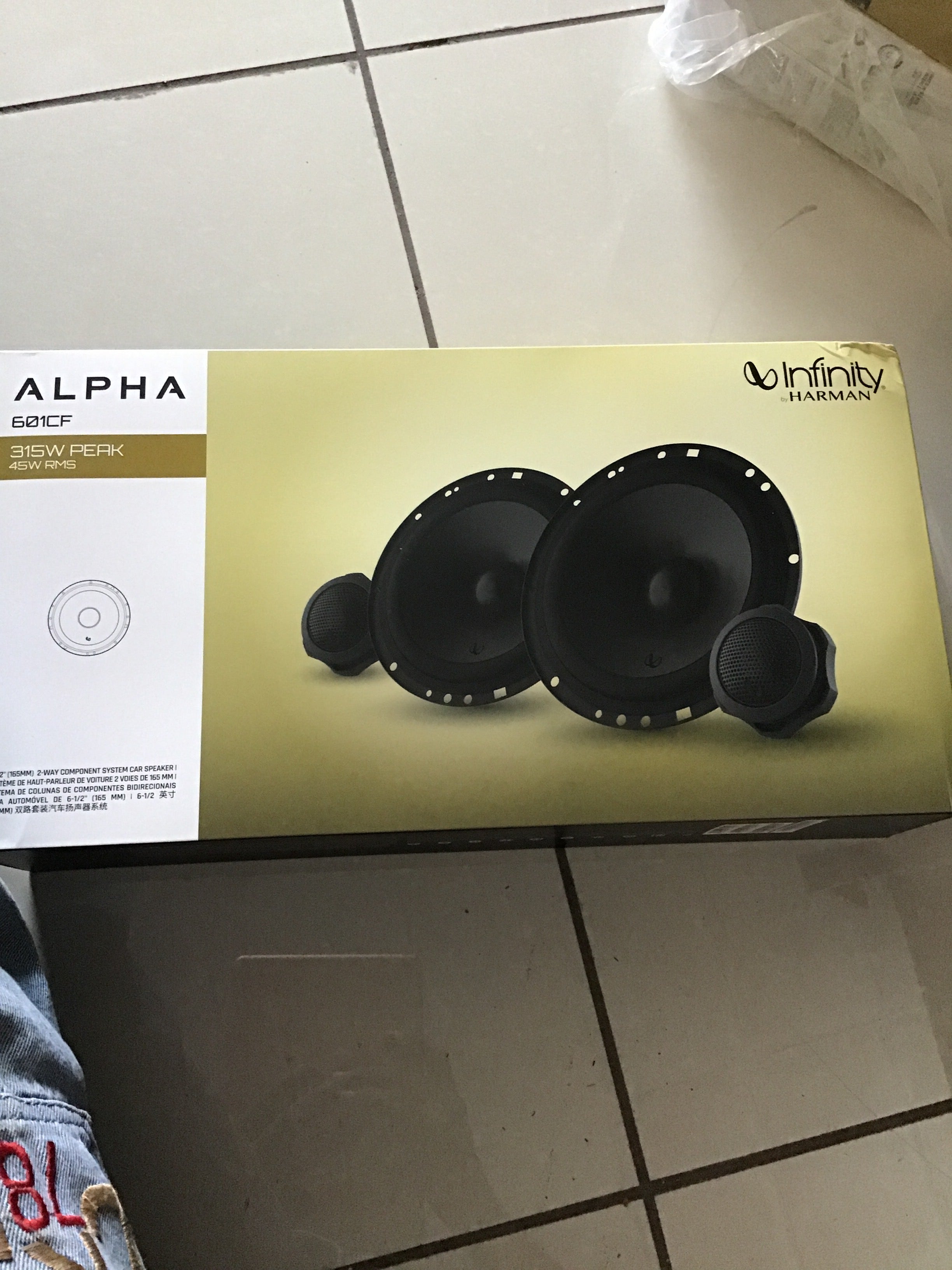 INFINITY ALPHA COMPONENT 601CF SPEAKER