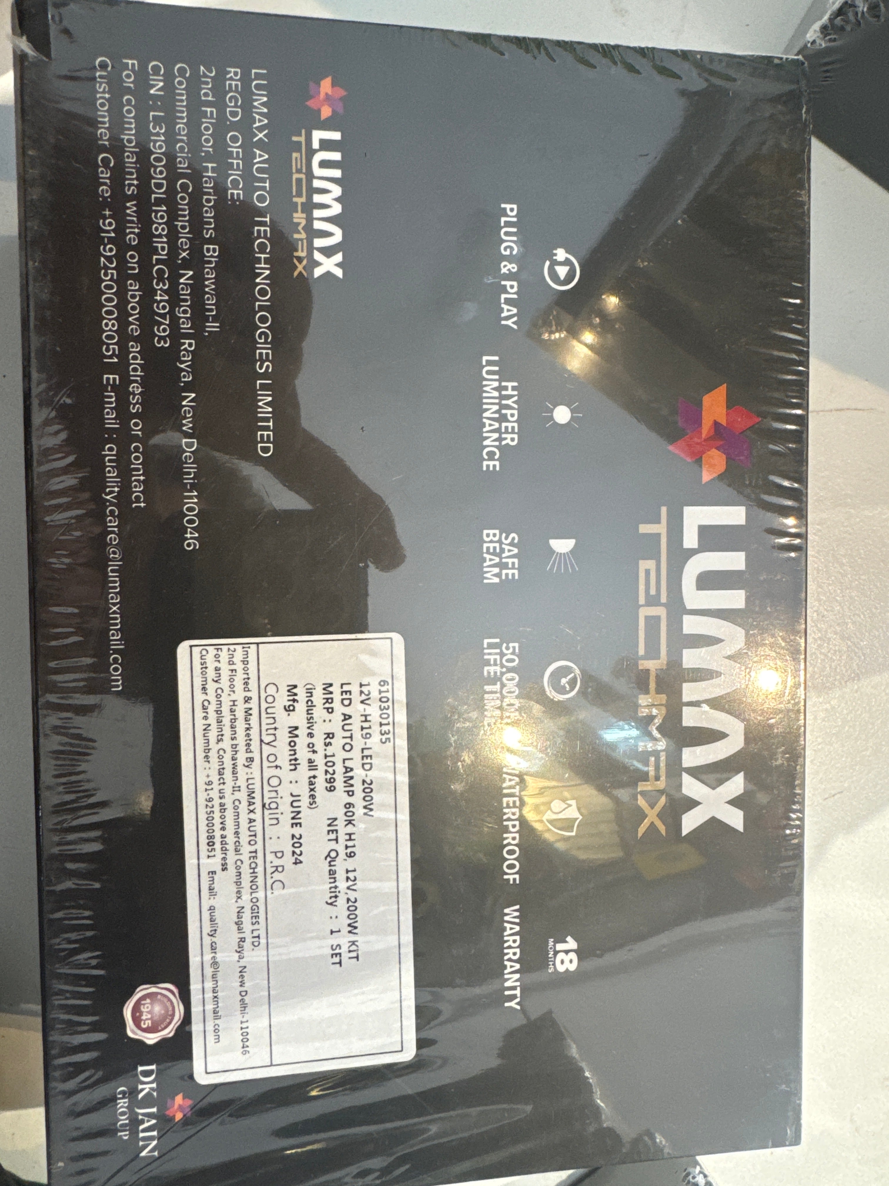 LUMAX 200W H4/H19 6000K LED HEAD LIGHT