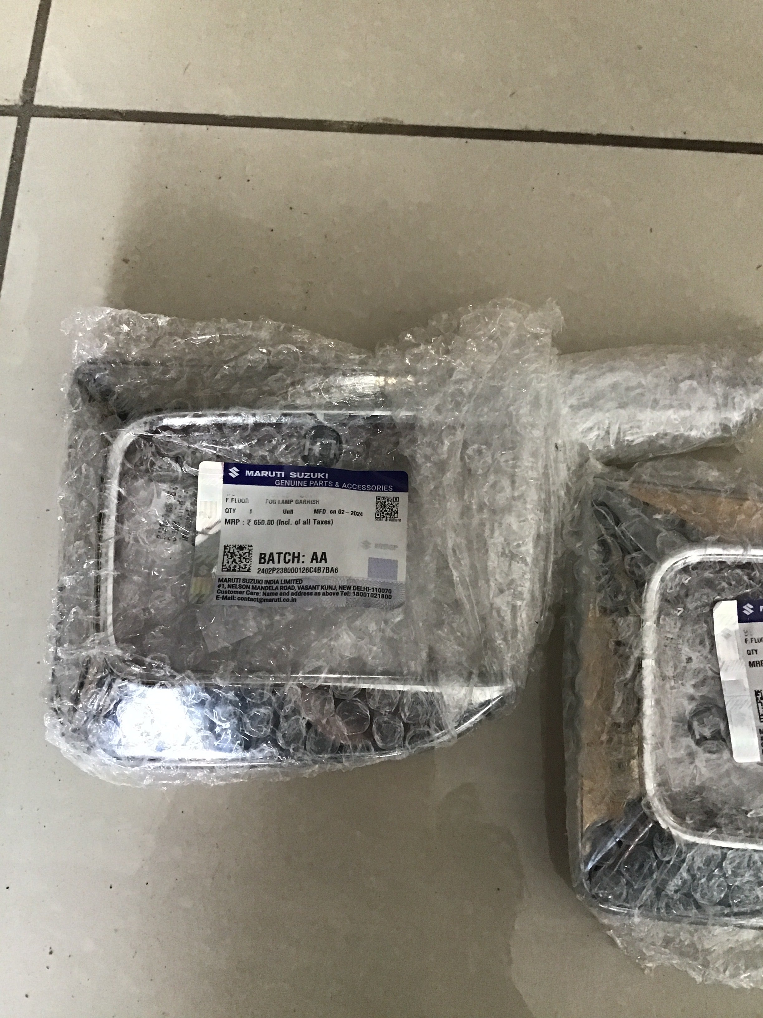 FOG Lamp Chrome Garnish for Maruti Suzuki