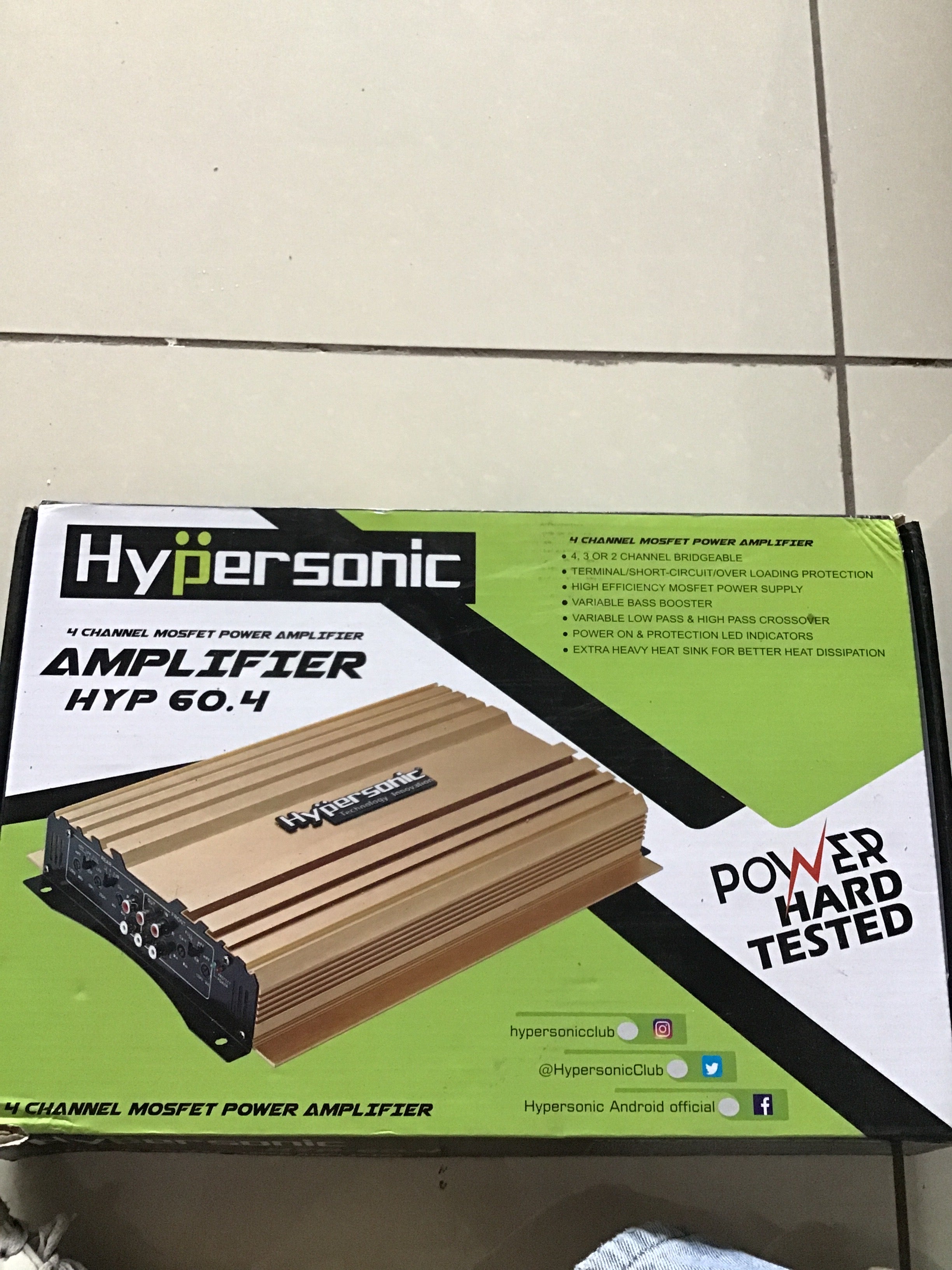 HYPERSONIC AMPLIFIER HYP 60.4 channel