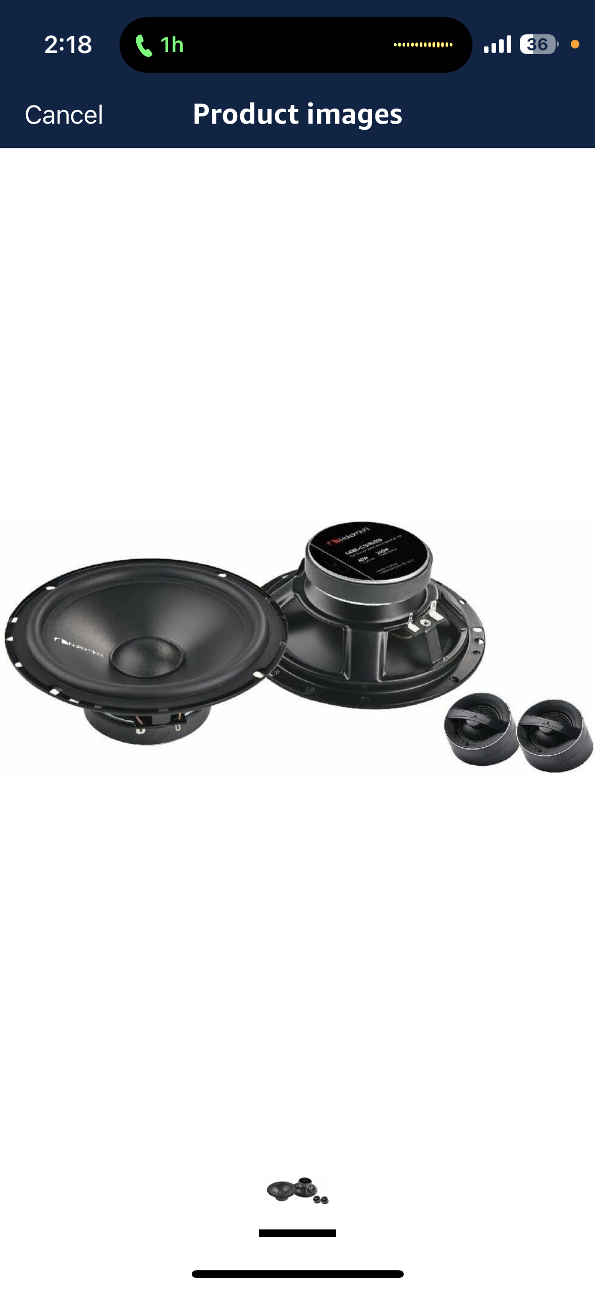 Nakamichi NSE-CS1628 Component Speaker
