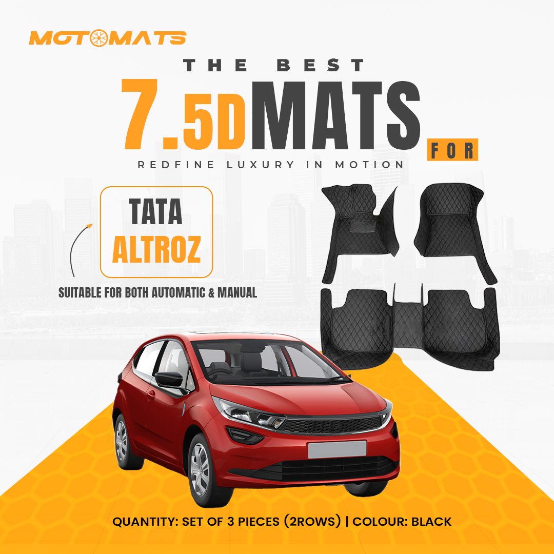 MOTOMATS 7D MAT Altroz  (Black)