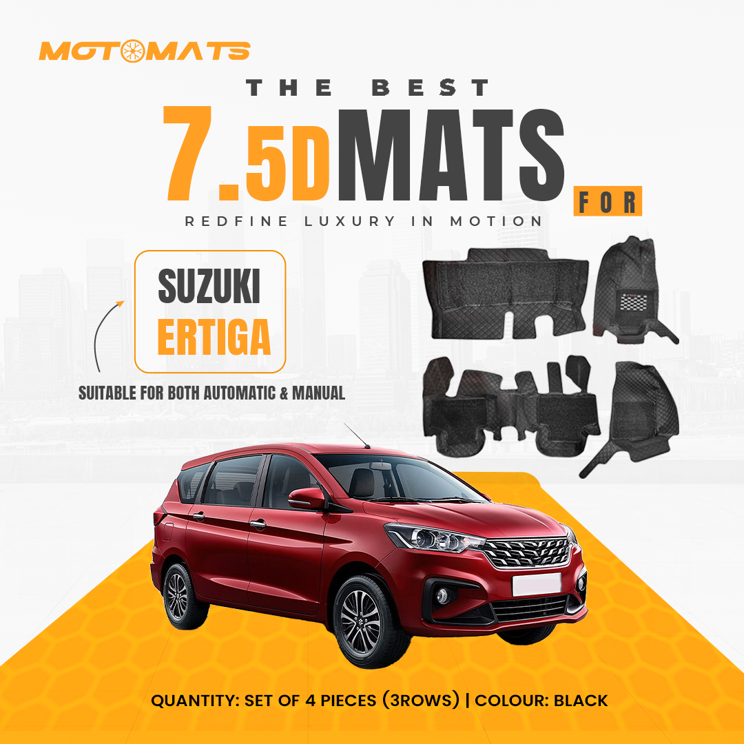 MOTOMATS 7D MAT N/Ertiga   (Black)