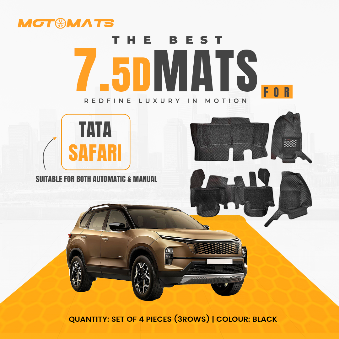 MOTOMATS 7D MAT TATA Safary  (Black)