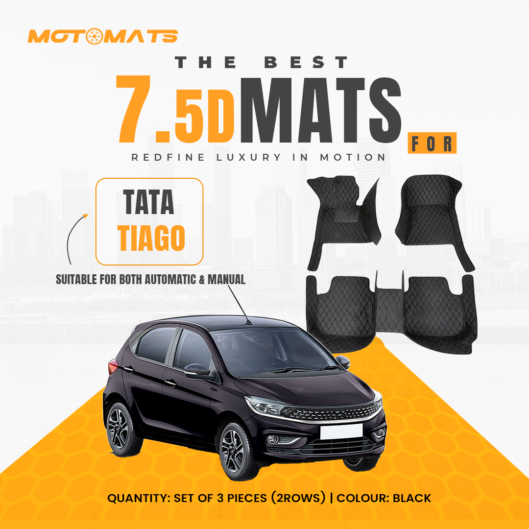 MOTOMATS 7D MAT TATA Tiago  (Black)