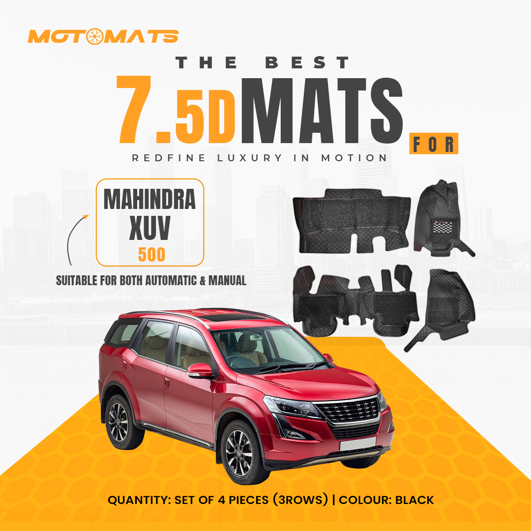 MOTOMATS 7D MAT Mahindra XUV 500 (Black)