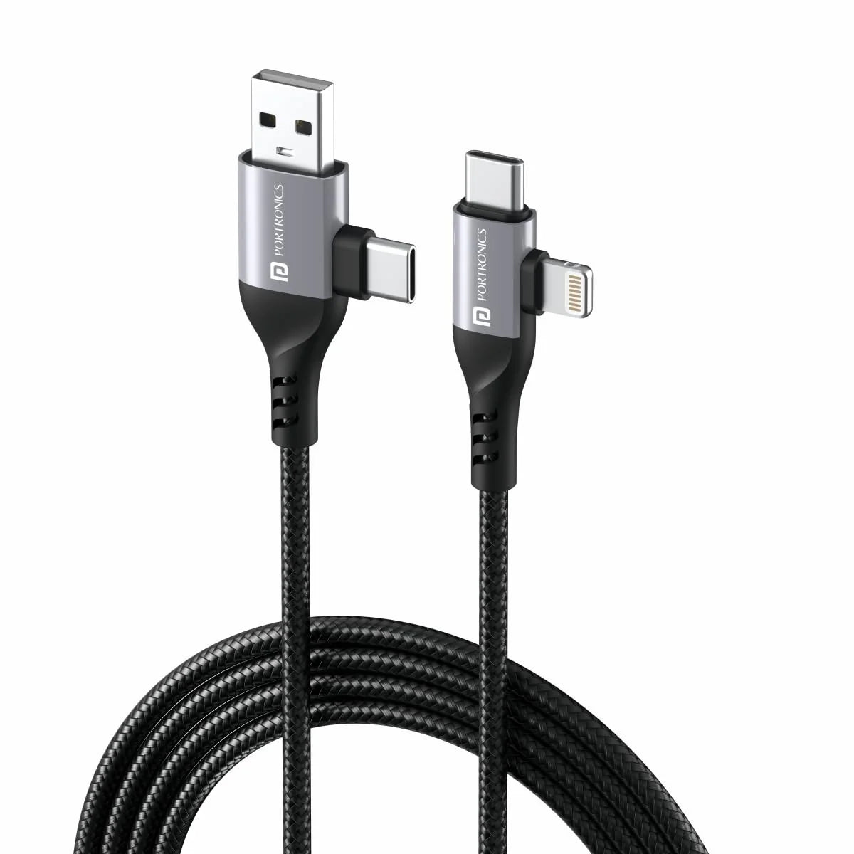 PORTRONICS KONNECT 4IN 1 POR 1978 MULTI FUNCTIONAL CABLE